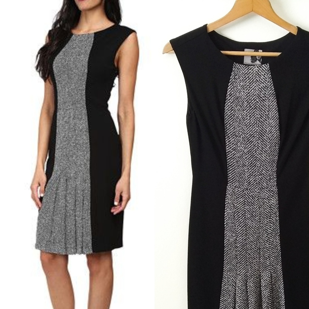 Coconinno Cho Black Tweed Work Dress